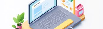 clean isometric illustration focusing on ec online payments